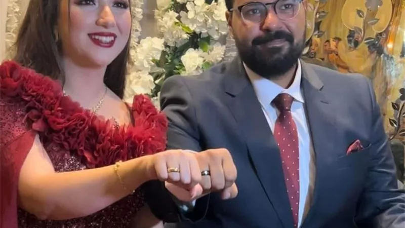 الصور الأولى من حفل خطوبة المطربة أية عبد الله