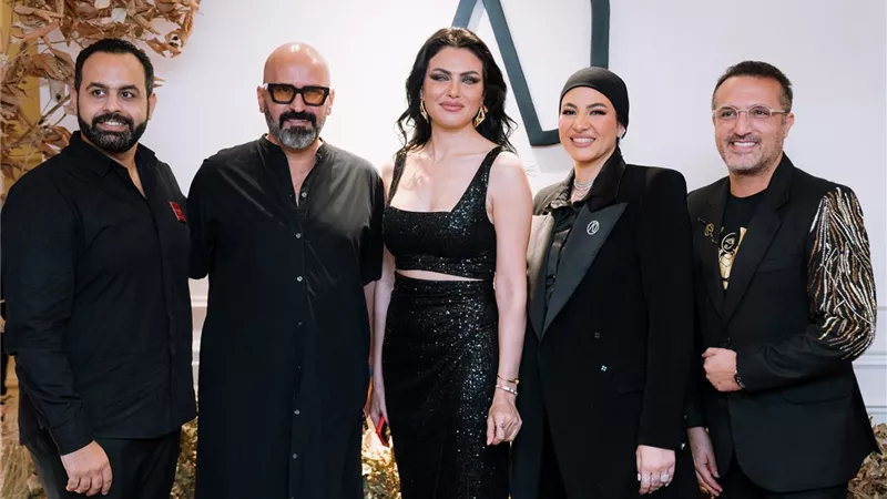 خاص..شريف مدكور وبسمة وساندي ودارين حداد في عرض أزياء أميرة قزامل 