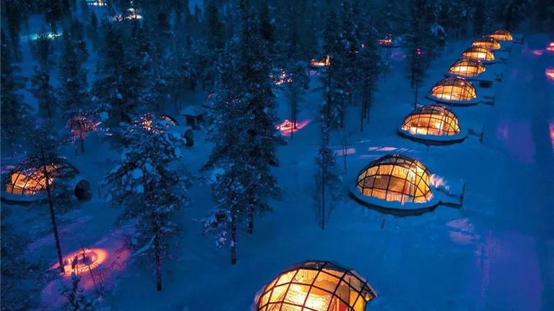 تعرف على Aurora Village  فنلندا أجمل الأماكن السياحية 