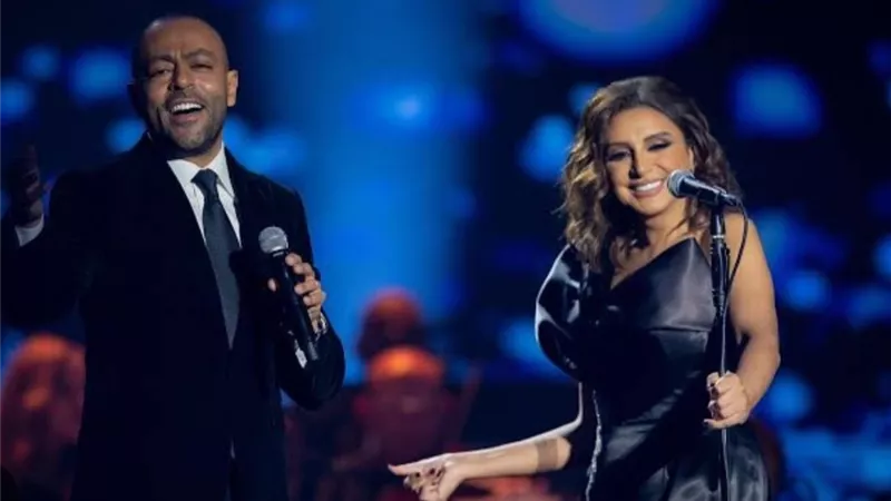 أنغام وتامر عاشور يتقاسمان جائزة أفضل أغنية Joy Awards 2025