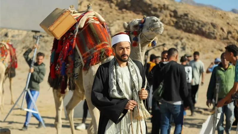 صور جديدة من كواليس تصوير المداح في الفيوم 