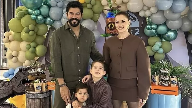 بوراك أوزجيفيت وفهرية أفجان يحتفلان بعيد ميلاد ابنهما كرم في أجواء عائلية دافئة 