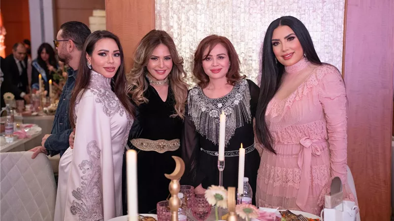 نجوم الفن والمجتمع في سحور الإعلامية أسما إبراهيم وزوجها رجل الأعمال محمد الخشن