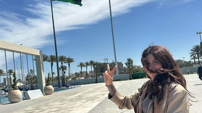 غادة عادل: سعيدة بحضور تحضيرات افتتاح المتحف الوطني في ليبيا 