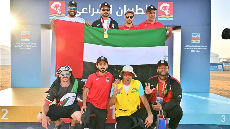 عبدالله الحمادي يهدي الإمارات ذهبية الطيران الشراعي في افتتاحية مبهرة للألعاب الخليجية