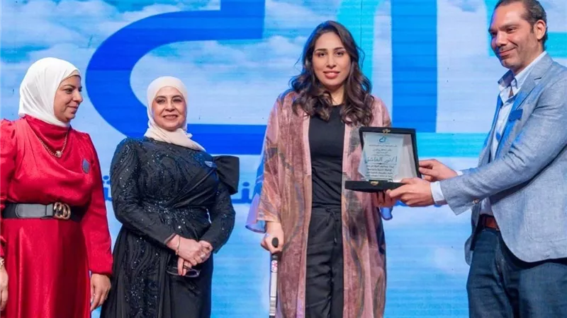 تكريم نور العاشق رئيس مجلس إدارة موقع ترند ريل في الحفل السنوي لجمعية عطاء السماء 