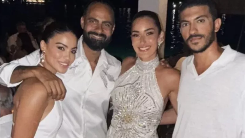حفل زفاف أمينة خليل الثاني باليونان| صور