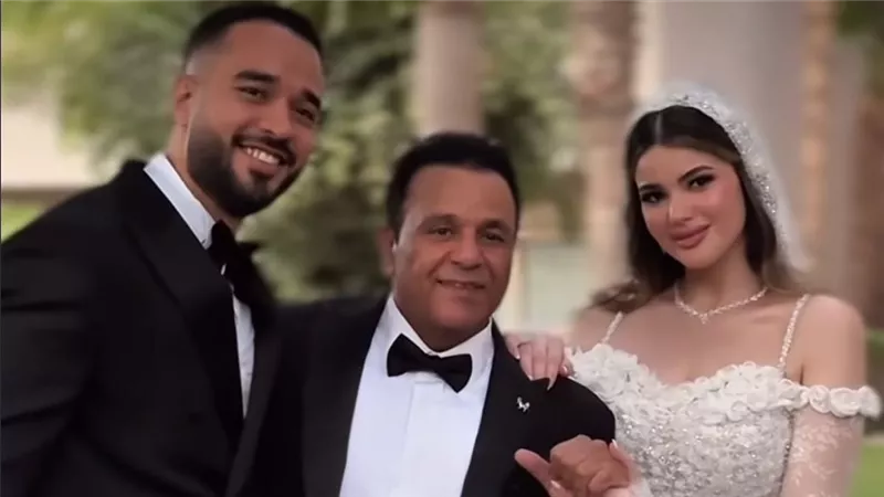 محمد فؤاد يحتفل بزفاف ابنته بسملة في أجواء عائلية