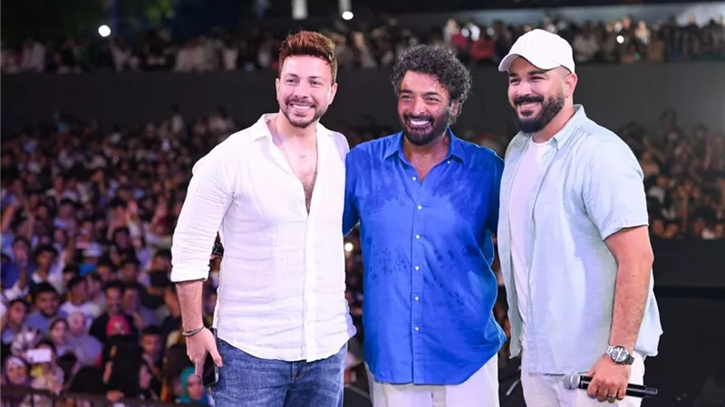 بالصور .. حميد الشاعري يشعل أضخم حفلات العلمين الجديدة بـ
