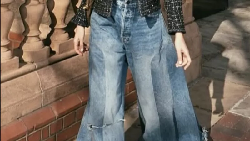  Wide leg jeans يعود إلى الواجهة: موضة الراحة والأناقة في آن واحد