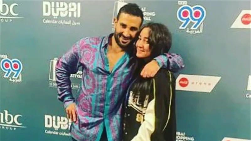 الظهور الأول لابنة احمد سعد مع منى الشاذلي