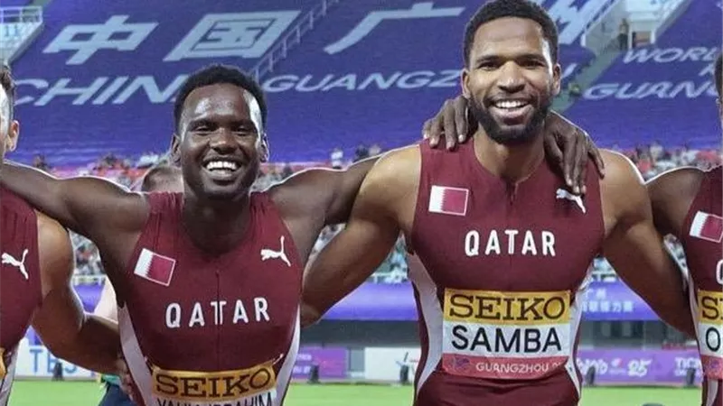 قطر تتأهل إلى نهائي التتابع في مونديال القوى