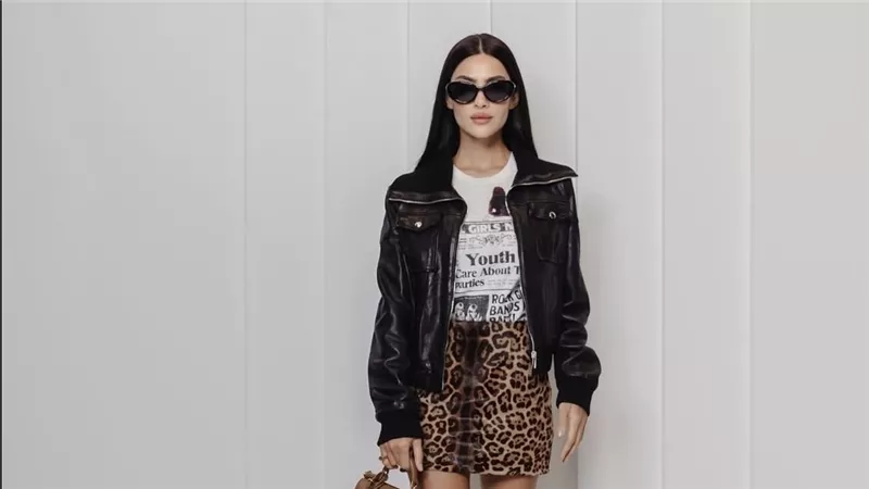 هدي المفتي تخطف الأنظار في احدث عروض dolce & gabanna  في اسبوع الموضة في ميلانو 