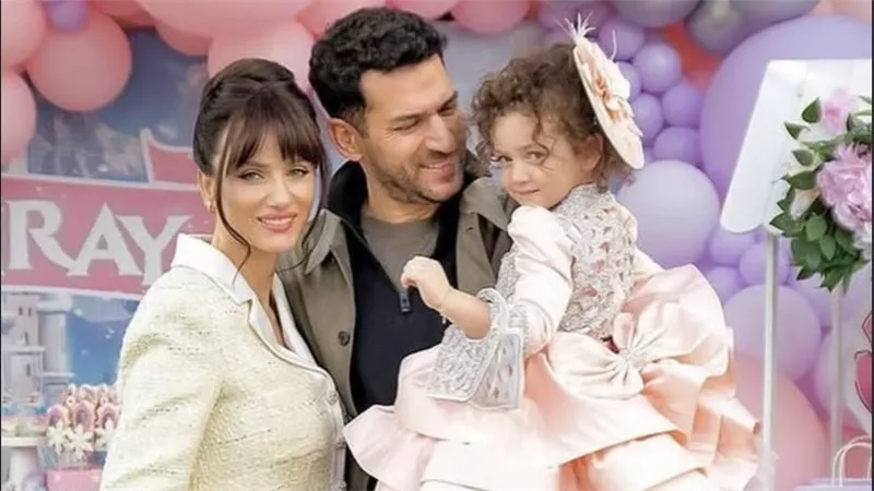 مراد يلدريم وإيمان الباني يحتفلان بعيد ميلاد ابنتهما في أجواء عائلية