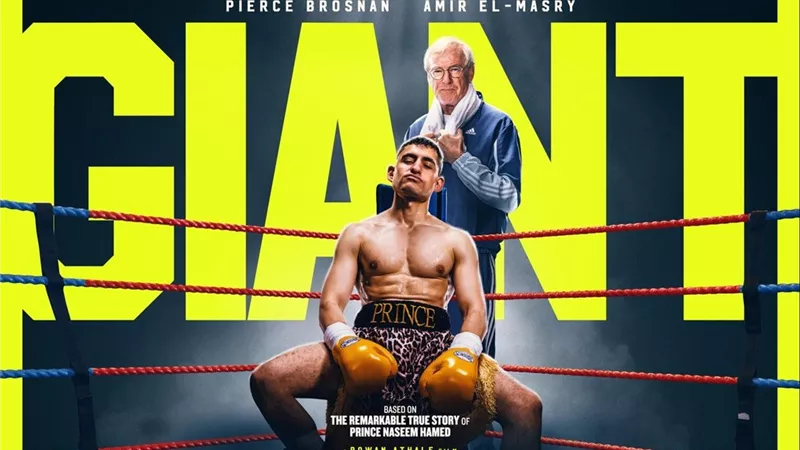 أمير المصري وبيرس بروسنان يتصدران بوستر فيلم Giant استعدادا لطرحه 9 يناير المقبل