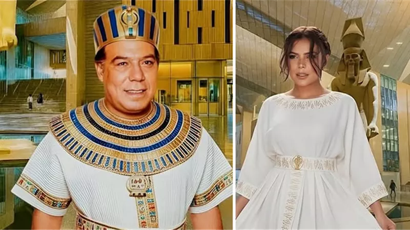 ناهد السباعي تعيد فريد شوقي للحياة بإطلالة فرعونية وتوجه رسالة لجمهورها