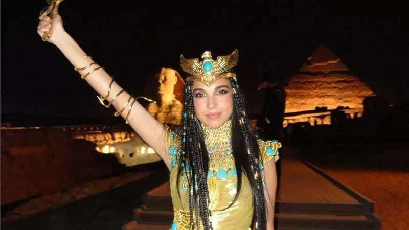 سلمى أبو ضيف من كواليس افتتاح المتحف المصري الكبير