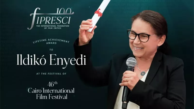 في القاهرة السينمائي .. المخرجة المجرية إلديكو إينيدي تتسلم جائزة فيبريسي 100 للإنجاز مدى الحياة