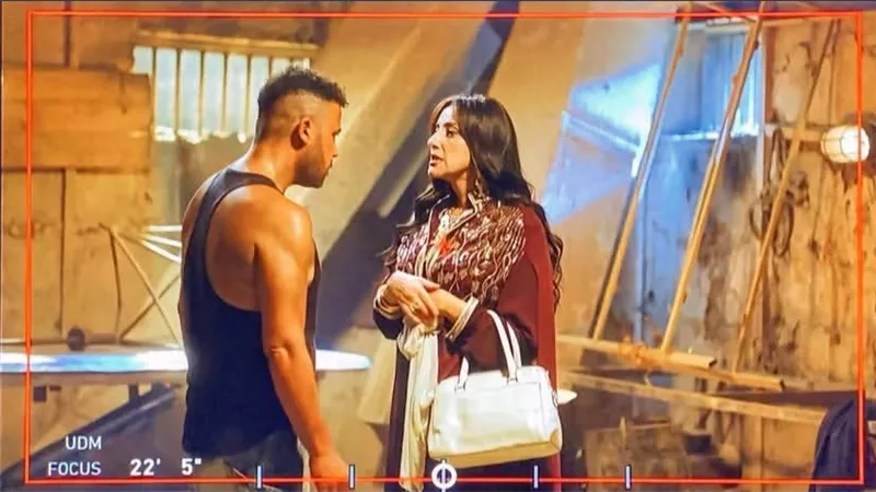 أول تعليق من حنان مطاوع على حريق لوكيشن مسلسل 
