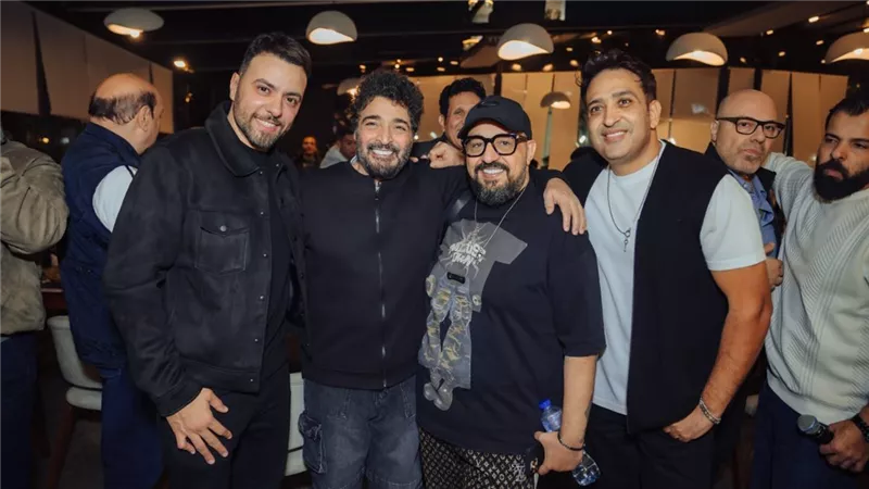 نجوم الغناء والموسيقى يحتفلون بعيد ميلاد الكابو حميد الشاعري