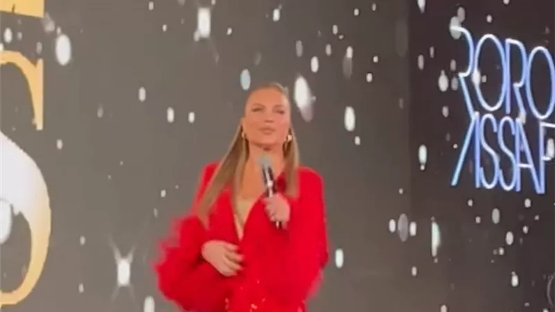 عزيز مرقة ونيكول سابا يغنيان في حفل مجلة Enigma
