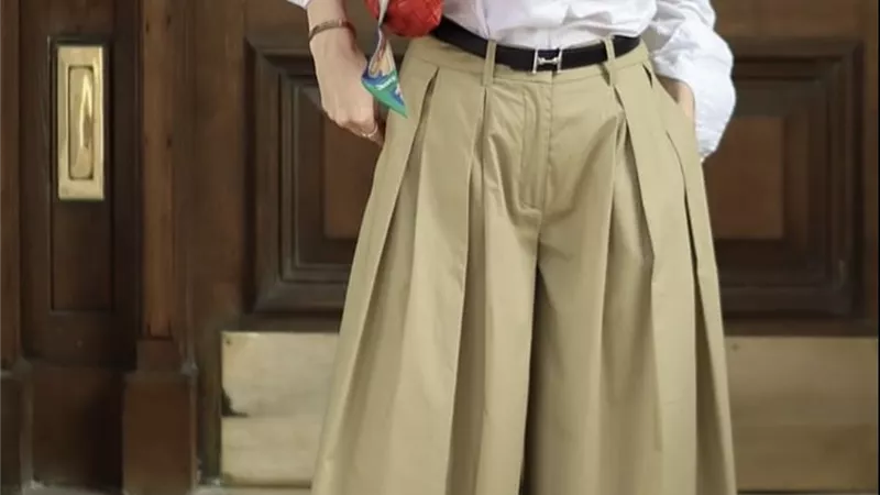 إطلالة أطول ولمسة فخامة: wide leg trousers تتصدر صيحات الموضة