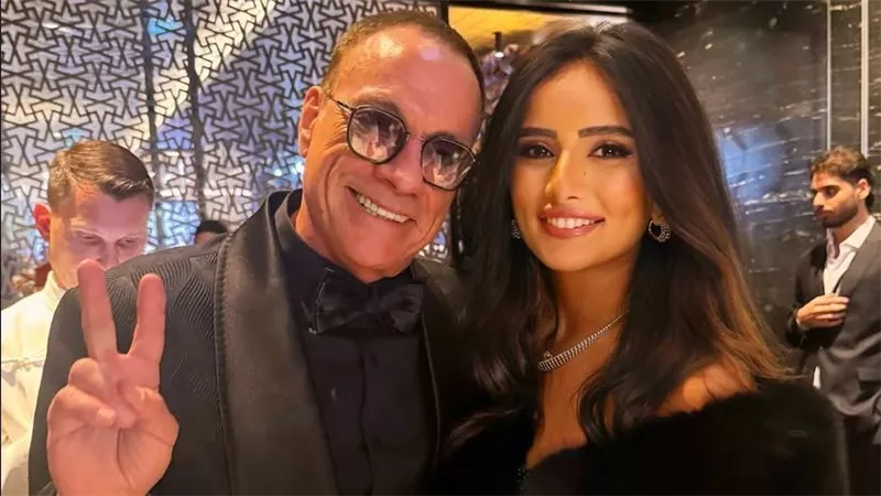 بالصور.. زينة تلتقي فان دام في افتتاح Nobu