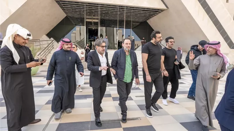 نجوم الدراما السورية يلتقون بهيئة الإذاعة والتلفزيون السعودية