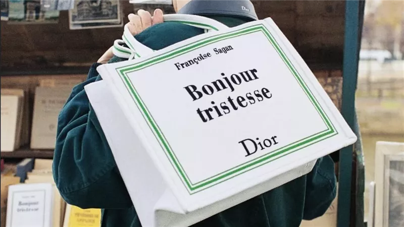 عندما تلتقي الموضة بالقراءة : حقائب Dior Book Cover Tote في مشهد باريسي أيقوني