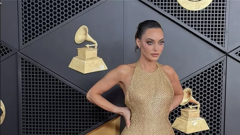Nicolas Jebran يوقّع إطلالة Karen Wazen في debut استثنائي بـ Grammys