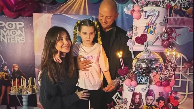 نانسي عجرم وزوجها فادي الهاشم يحتفلون بعيد ميلاد أصغر بناتهم 