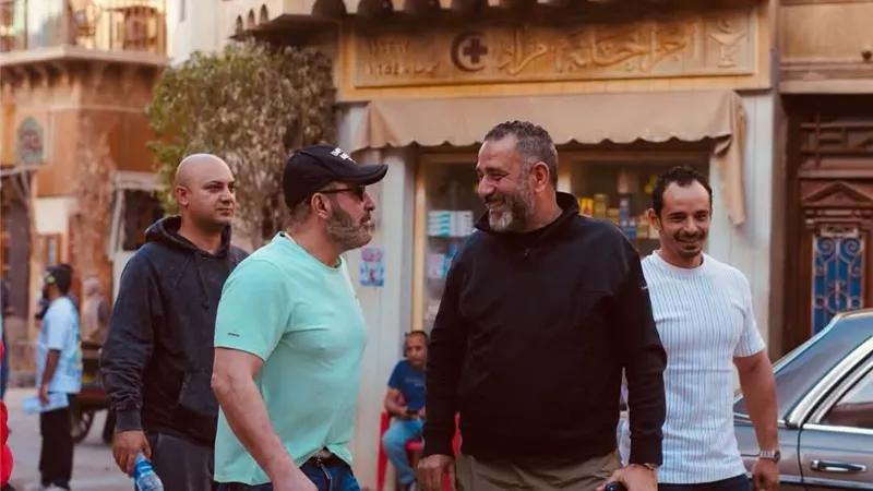 أحمد السقا يزور كواليس مسلسل 