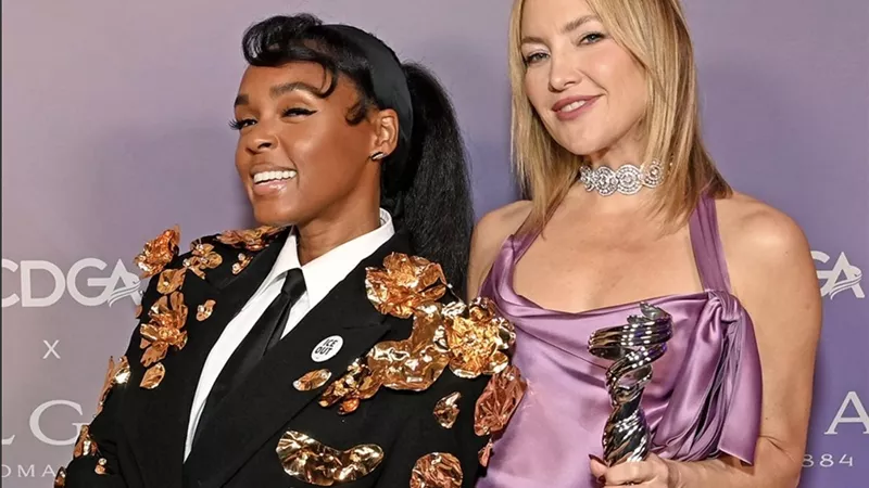 تيانا تايلور وكيت هدسون تتألقان في أهم ليالي الموضة في هوليوود 	خلال حفل Costume Designers Guild Awards