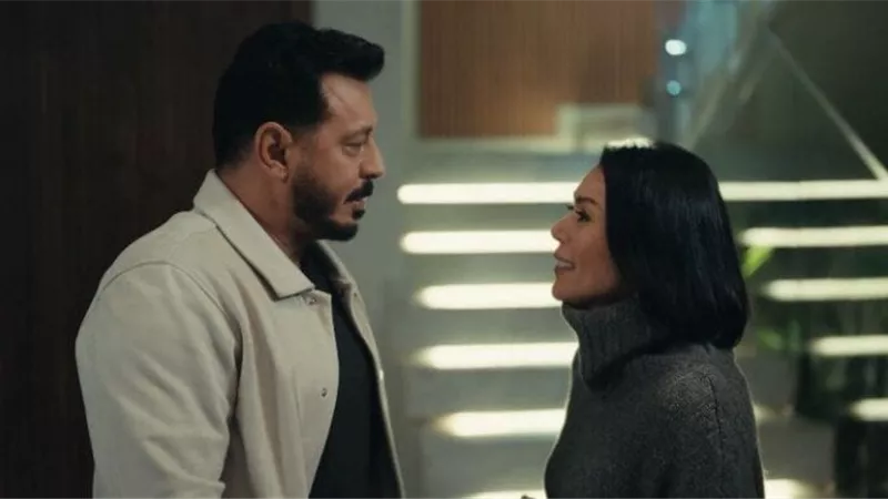 مصطفي شعبان يعترف بزواجه من لقاء الخميسي في الحلقة السابعة من 