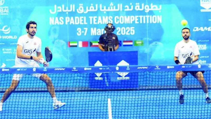 النهائي المصري الإماراتي ينتظر تتويج بطل البادل في ند الشبا
