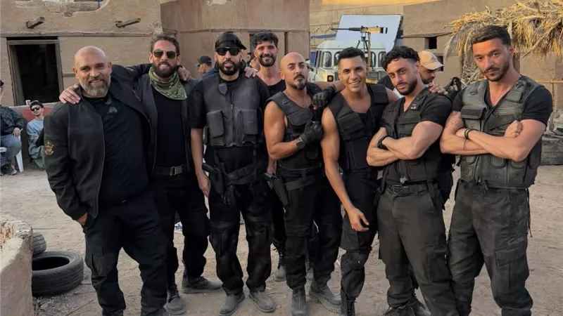 كواليس فيلم أكشن عالمي لأحمد السقا وفرنش مونتانا.. صور