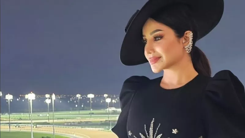 أناقة سوداء بتوقيع Dior… لجين عمران تخطف الأنظار في كأس دبي العالمي 2026