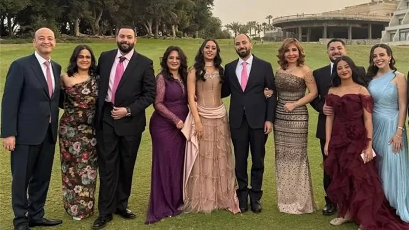 الصور الأولى من حفل خطبة ابن الإعلامي عمرو أديب ولميس الحديدي