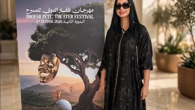كلوديا حنا تشارك في مهرجان ظفار الدولي للمسرح وتشيد بتكريم أحمد حلمي وشريف منير وياسر جلال