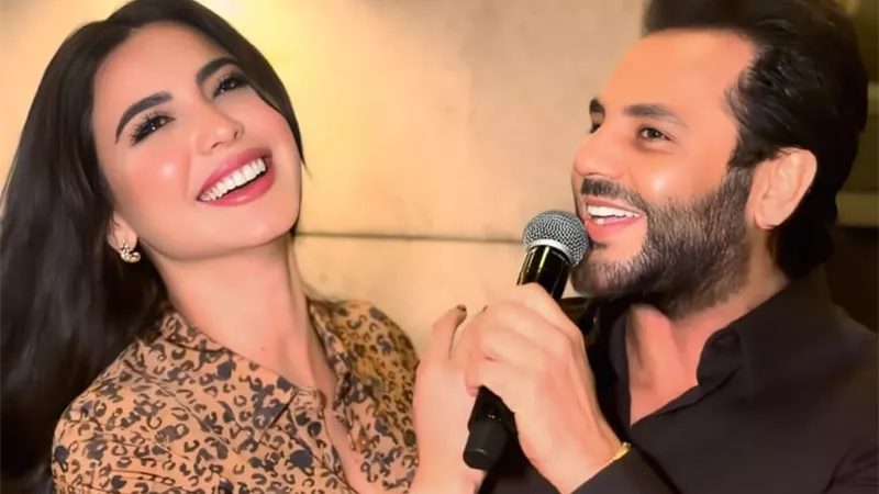 على طريقة «أنا والعسل».. نيشان يرحب بـ نوران ماجد