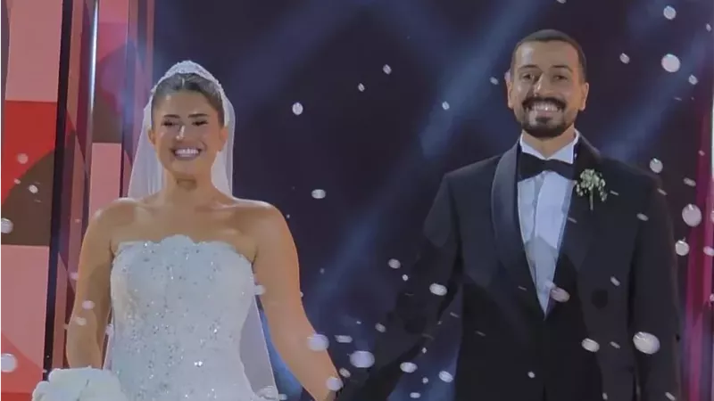بفستان أبيض ساحر.. اللقطات الأولى من حفل زفاف ديانا هشام